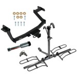 For 2022-2024 Hyundai Santa Cruz Trailer Hitch kit by: Reese For 2022-2024 Hyundai Santa Cruz Trailer Hitch Tow PKG w/ 2 Bike Plaform Style Carrier Rack + Hitch Lock By Reese Towpower