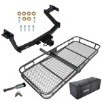 For 2022-2024 Hyundai Santa Cruz Trailer Hitch kit by: Reese For 2022-2024 Hyundai Santa Cruz Trailer Hitch Tow PKG w/ 60" x 24" Cargo Carrier + Cargo Bag + Hitch Lock By Reese Towpower