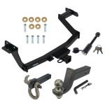 For 2022-2024 Hyundai Santa Cruz Trailer Hitch kit by: Reese For 2022-2024 Hyundai Santa Cruz Trailer Hitch Tow PKG + Interlock Tactical Starter Kit w/ 3-1/4" Drop & 2" Ball + Tactical Hook & Shackle Mount + Tactical Dogbone Lock By Reese Towpower