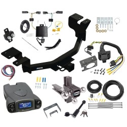 Reese Trailer Hitch Elite Tow Package Triple Ball Step Tekonsha P3 For 22-24 Ford Maveric Prodigy Brake Control 7-Way RV Wiring Adjustable Drop 1-7/8" 2" 2-5/16" Triple Ball Reese Matte Black Hitch Pin Reese Trailer Hitch Elite Tow Package Triple Ball Step Tekonsha P3 For 22-24 Ford Maveric Prodigy Brake Control 7-Way RV Wiring Adjustable Drop 1-7/8" 2" 2-5/16" Triple Ball Reese Matte Black Hitch Pin