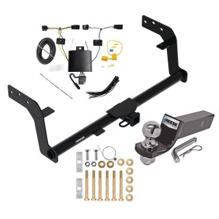 Custom Fit Trailer Hitch Wiring Harness (Plug & Play) 2" Drop Ball-Mount w/ Pin/Clip 2" Chrome Ball Installation Hardware Installation Instructions 84577 118851 21536 Reese Towpower Trailer Tow Hitch 22-23 Genesis GV70 Complete Package Wiri Reese Trailer Tow Hitch For 22-25 Genesis GV70 Complete Package w/ Wiring and 2" Ball