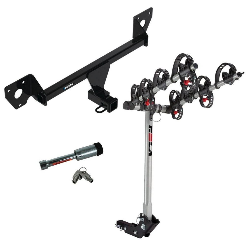 For 2020-2023 Buick Encore GX Trailer Hitch kit by: Reese For 2020-2023 Buick Encore GX Trailer Hitch Tow PKG w/ 4 Bike Carrier Rack + Hitch Lock By Reese Towpower
