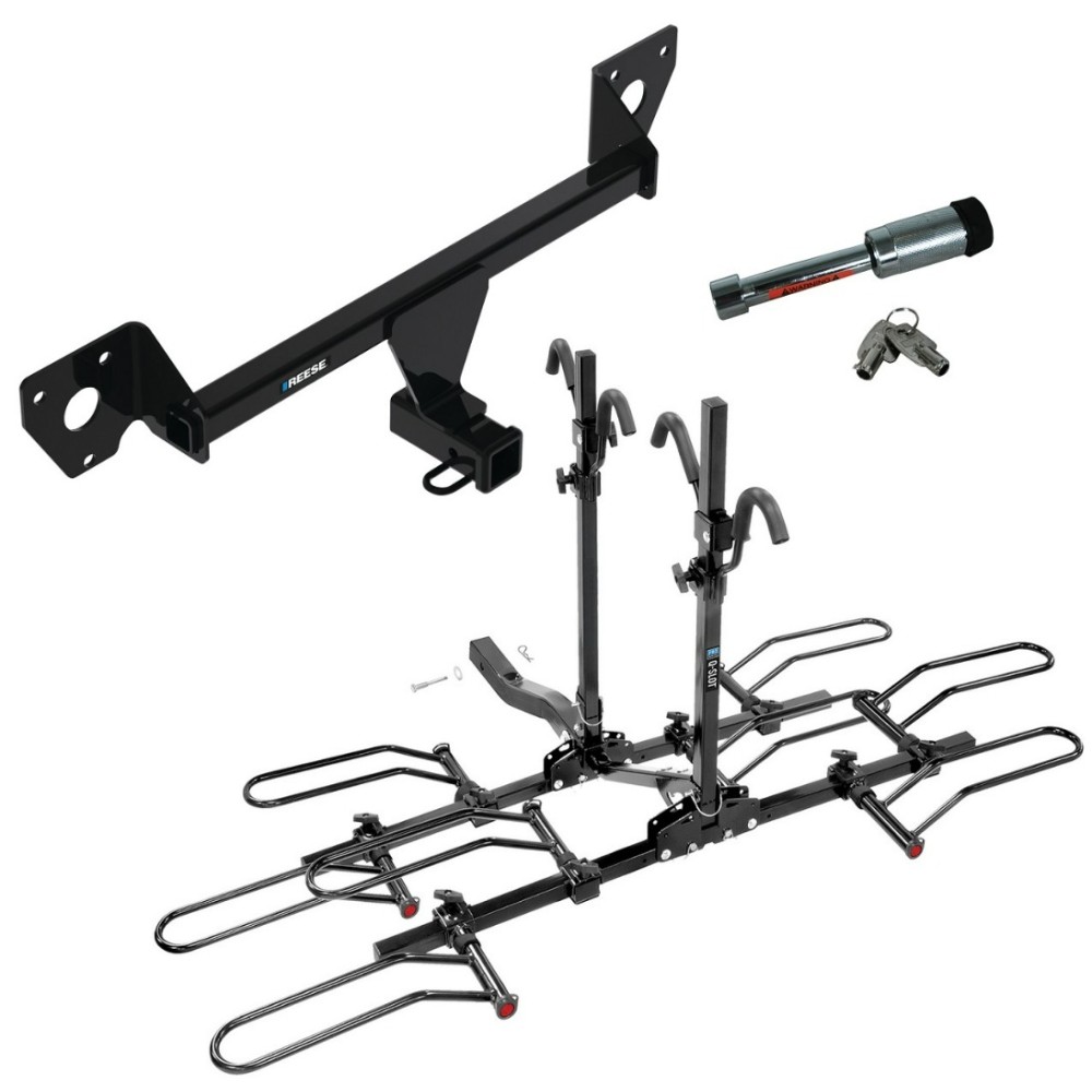 For 2020-2023 Buick Encore GX Trailer Hitch kit by: Reese For 2020-2023 Buick Encore GX Trailer Hitch Tow PKG w/ 4 Bike Plaform Style Carrier Rack + Hitch Lock By Reese Towpower