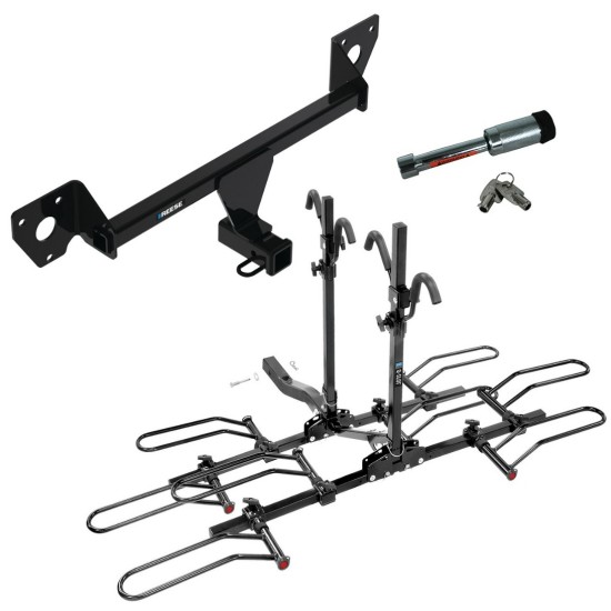For 2020-2023 Buick Encore GX Trailer Hitch kit by: Reese For 2020-2023 Buick Encore GX Trailer Hitch Tow PKG w/ 4 Bike Plaform Style Carrier Rack + Hitch Lock By Reese Towpower