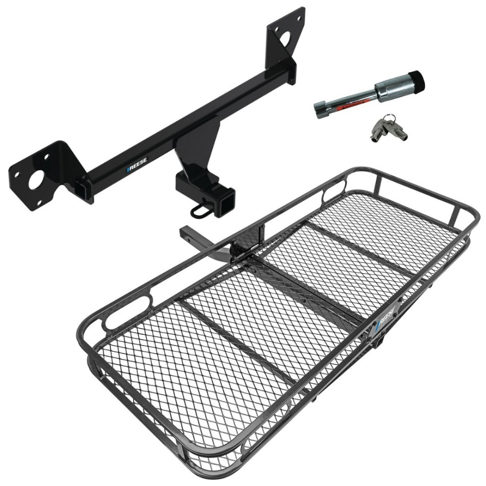 For 2021-2023 Chevy Trailblazer Trailer Hitch kit by: Reese For 2021-2023 Chevrolet Trailblazer Trailer Hitch Tow PKG w/ 60" x 24" Cargo Carrier + Hitch Lock (For w/Active Towplug Models) By Reese Towpower