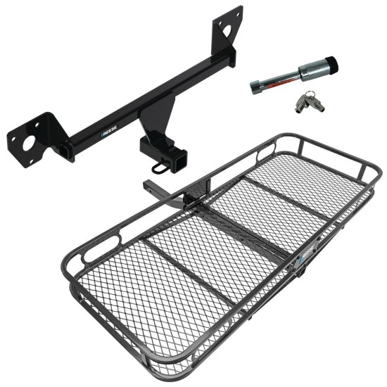 For 2021-2023 Chevy Trailblazer Trailer Hitch kit by: Reese For 2021-2023 Chevrolet Trailblazer Trailer Hitch Tow PKG w/ 60" x 24" Cargo Carrier + Hitch Lock (For w/Active Towplug Models) By Reese Towpower