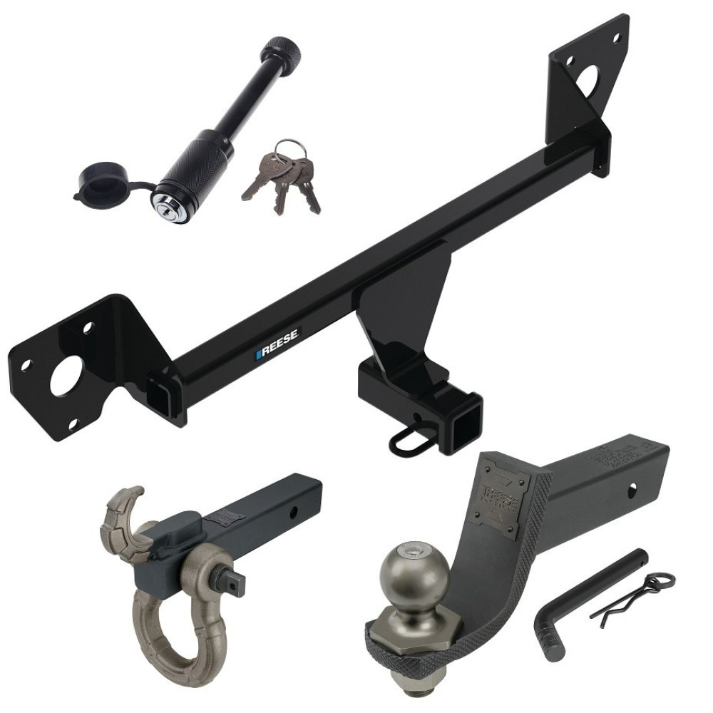 For 2020-2023 Buick Encore GX Trailer Hitch Tow PKG + Interlock Tactical Starter Kit w/ 3-1/4" Drop & 2" Ball + Tactical Hook & Shackle Mount + Tactical Dogbone Lock (For Essence w/Active Towplug Models) By Reese Towpower
