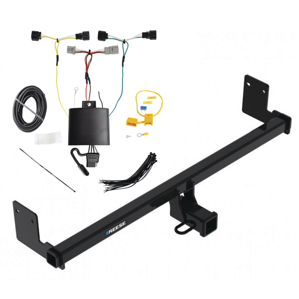 Reese Trailer Tow Hitch For 18-21 Hyundai Kona w/ Plug & Play Wiring Kit Class 3 2" Receiver Reese Trailer Tow Hitch For 18-21 Hyundai Kona w/ Plug & Play Wiring Kit Class 3 2" Receiver