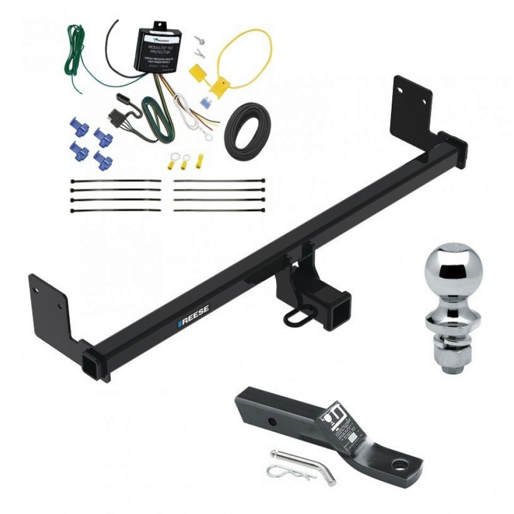 Reese Trailer Tow Hitch For 18-21 Hyundai Kona Class 3 2" Receiver Complete Package w/ Wiring and 1-7/8" Ball Reese Trailer Tow Hitch For 18-21 Hyundai Kona Class 3 2" Receiver Complete Package w/ Wiring and 1-7/8" Ball