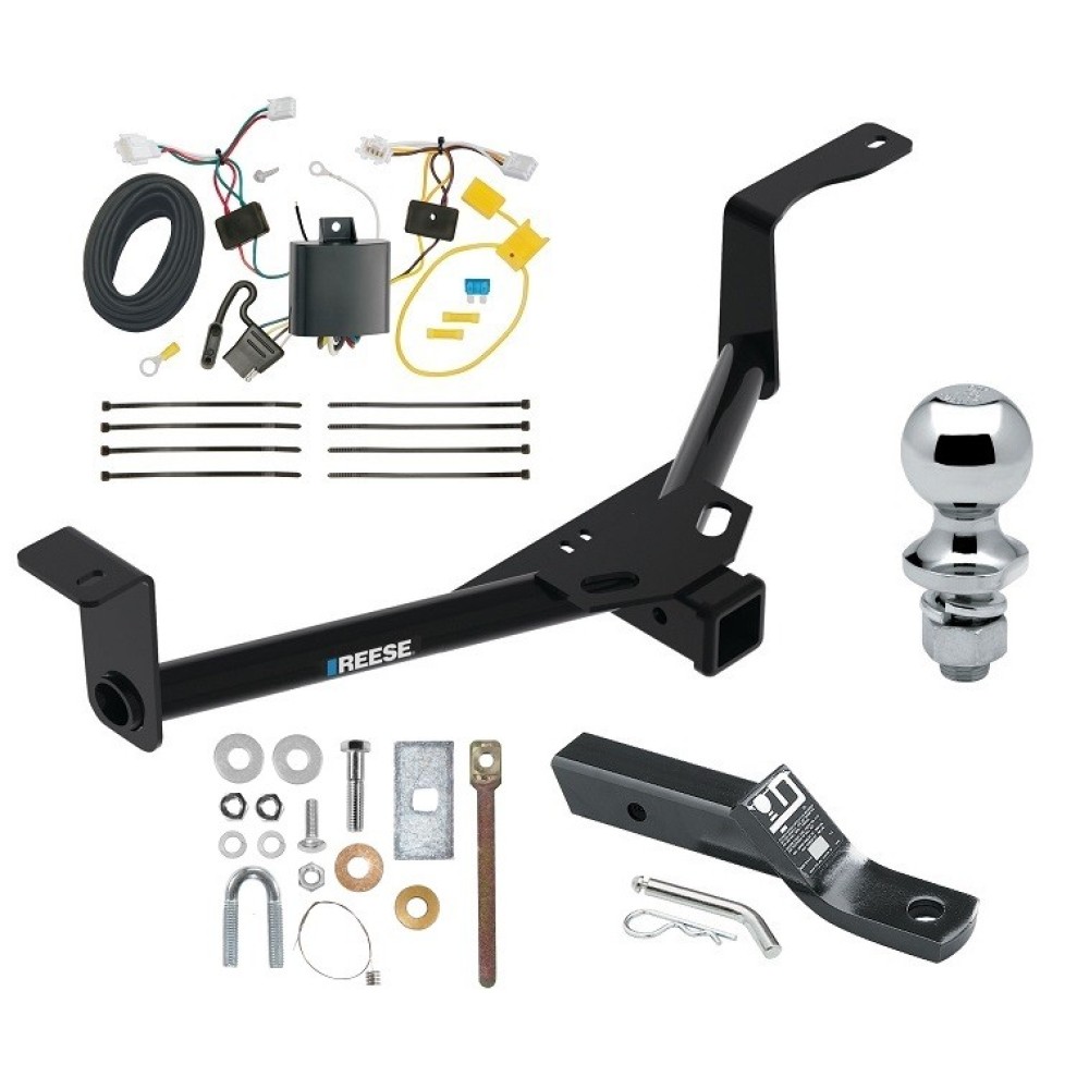 Custom Fit Trailer Hitch Wiring Harness (Plug & Play) 2" Drop Ball-Mount w/ Pin/Clip 1-7/8" Chrome Ball Installation Hardware Installation Instructions 84601 118673 23 63816 Reese Trailer Tow Hitch 16-22 Honda HR-V 2" Receiver Complet Reese Trailer Tow Hitch For 16-22 Honda HR-V 2" Receiver Complete Package w/ Wiring and 1-7/8" Ball