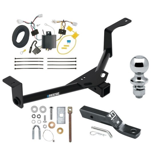 Custom Fit Trailer Hitch Wiring Harness (Plug & Play) 2" Drop Ball-Mount w/ Pin/Clip 1-7/8" Chrome Ball Installation Hardware Installation Instructions 84601 118673 23 63816 Reese Trailer Tow Hitch 16-22 Honda HR-V 2" Receiver Complet Reese Trailer Tow Hitch For 16-22 Honda HR-V 2" Receiver Complete Package w/ Wiring and 1-7/8" Ball