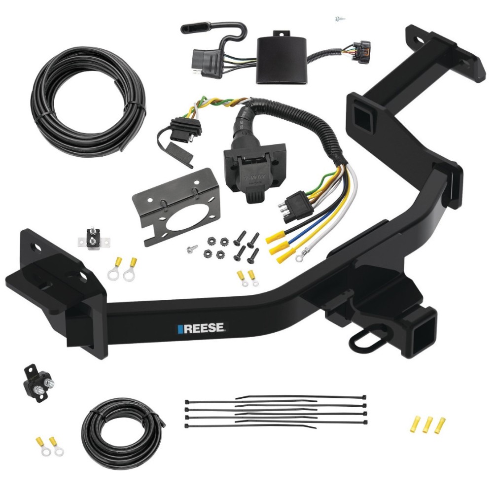 Trailer Hitch w/ 7-Way RV Wiring For 21-23 Hyundai Santa Fe Class 3 2" Receiver All Models Reese Trailer Hitch w/ 7-Way RV Wiring For 21-23 Hyundai Santa Fe Class 3 2" Receiver All Models Reese