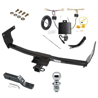 Reese Trailer Tow Hitch For 19-23 Toyota RAV4 2" Receiver Complete Package w/ Wiring and 1-7/8" Ball