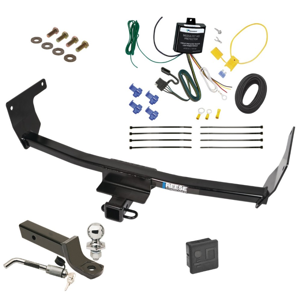 Reese Trailer Tow Hitch For 21-24 Lexus NX250 NX350 NX350h NX450h+ Deluxe Package Wiring 2" Ball Mount and Lock Reese Trailer Tow Hitch For 21-24 Lexus NX250 NX350 NX350h NX450h+ Deluxe Package Wiring 2" Ball Mount and Lock