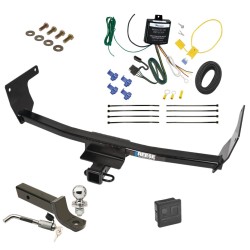 Reese Trailer Tow Hitch For 21-25 Lexus NX250 NX350 21-24 NX350h NX450h+ Deluxe Package Wiring 2" Ball Mount and Lock