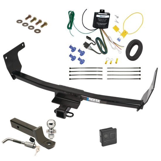 Reese Trailer Tow Hitch For 21-24 Lexus NX250 NX350 NX350h NX450h+ Deluxe Package Wiring 2" Ball Mount and Lock Reese Trailer Tow Hitch For 21-24 Lexus NX250 NX350 NX350h NX450h+ Deluxe Package Wiring 2" Ball Mount and Lock