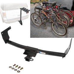 Trailer Hitch w/ 4 Bike Rack For 19-24 Toyota RAV4 21-25 Lexus NX250 NX350 21-24 NX350h NX450h+ Approved for Recreational & Offroad Use Carrier for Adult Woman or Child Bicycles Foldable