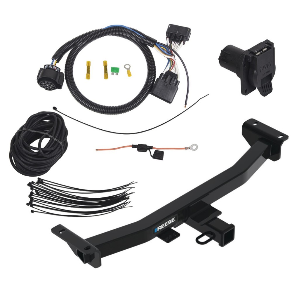 Reese Trailer Tow Hitch For 2024 Ford Ranger w/ 7-Way Pin Blade RV 4-Flat Plug Harness Class 4 Reese Trailer Tow Hitch For 2024 Ford Ranger w/ 7-Way Pin Blade RV 4-Flat Plug Harness Class 4