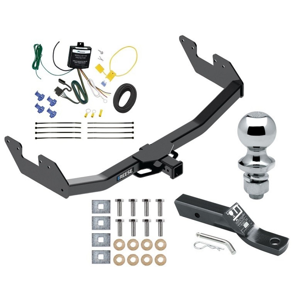 Custom Fit Trailer Hitch Wiring Harness (Requires Splicing) 2" Drop Ball-Mount w/ Pin/Clip 1-7/8" Chrome Ball Installation Hardware Installation Instructions 84791 119148 23 63816 Reese Trailer Tow Hitch 16-23 Toyota Hilux 2" Receiver Compl Reese Trailer Tow Hitch For 16-23 Toyota Hilux 2" Receiver Complete Package w/ Wiring and 1-7/8" Ball
