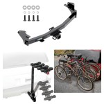 Trailer Hitch w/ 4 Bike Rack For 15-22 Chevrolet Colorado 15-22 GMC Canyon Approved for Recreational & Offroad Use Carrier for Adult Woman or Child Bicycles Foldable