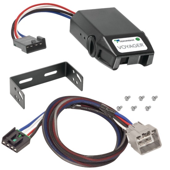 Brake Control Unit Mounting hardware and bracket Vehicle specific Plug and Play Wiring Adapter 9030 3021 Tekonsha Trailer Brake Control 11-12 RAM 1500 2500 3500 Plug Play Wiring Adapter Tekonsha Voyager Eletric Trailer Brakes Module Box Controller 11 12 Trailer Brake Control for 11-12 RAM 1500 2500 3500 w/ Plug Play Wiring Adapter Tekonsha Voyager Eletric Trailer Brakes Module Box Controller