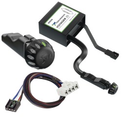 Tekonsha Voyager ID Hidden Trailer Brake Control for 97-11 Dodge RAM Dakota 98-09 Dodge Durango w/ Plug Play Wiring Adapter Proportional Trailer Brakes Module Box Controller 1-3 Axle