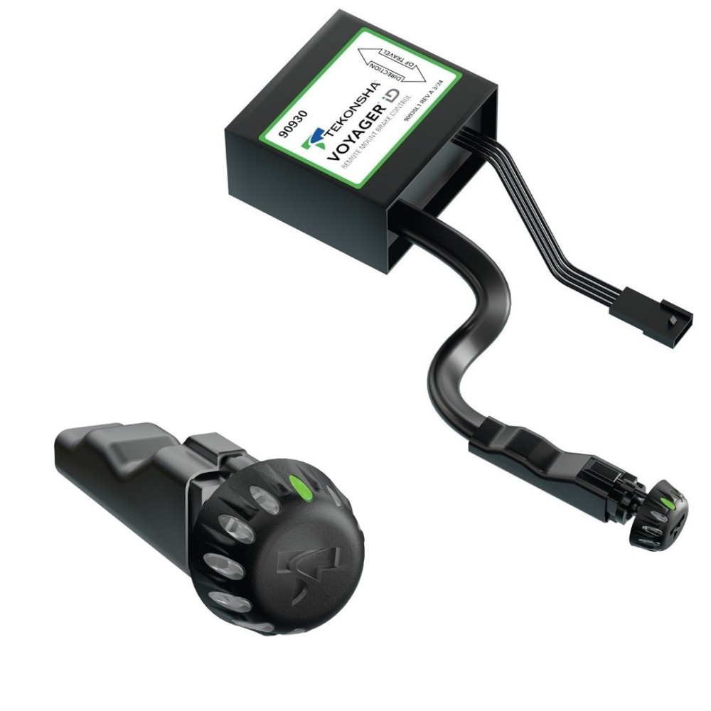 Tekonsha Voyager iD proportional in-dash trailer brake controller for 1-3 axle electric brakes Tekonsha Voyager iD hidden trailer brake controller proportional 1-3 axle electric brakes