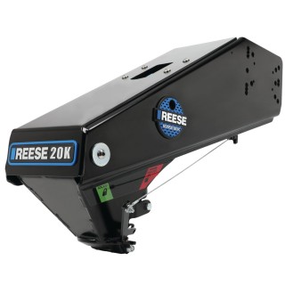 Reese Goose Box 20K Gen 3 with Safety Chains and GM Pop-In Gooseneck Ball for Lippert and Fabex