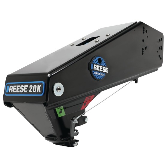 Reese Goose Box 20K Gen 3 with Safety Chains and GM Pop-In Gooseneck Ball for Lippert and Fabex