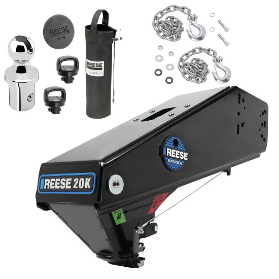 Reese Goose Box 20K Gen 3 Lippert & Fabex + Safety Chains & Elite Hitch Reese Goose Box 20K Gen3 Lippert Fabex Safety Chains Elite Hitch