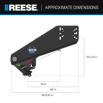 94920 Reese Goose Box 5th Fifth Wheel Hitch Pin Box Air Ride 20000 lbs. Capacity Fits Lippert (1621 1716 0719) Fabex PB 600 Series Reese 94920 20K Goose Box (Gen3), Pin Box Convert Fifth Wheel King Pin Hitch to Gooseneck Coupler For Lippert 1621, 1716, 0719, Fabex PB 600 and Rhino Bolt Hole Pattern