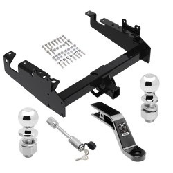 Reese Trailer Tow Hitch For 19-24 Ford F-350 F-450 F-550 Cab and Chassis w/ 2-5/16" and 2" Ball 10" Long 5" Drop Draw Bar and Towing Lock