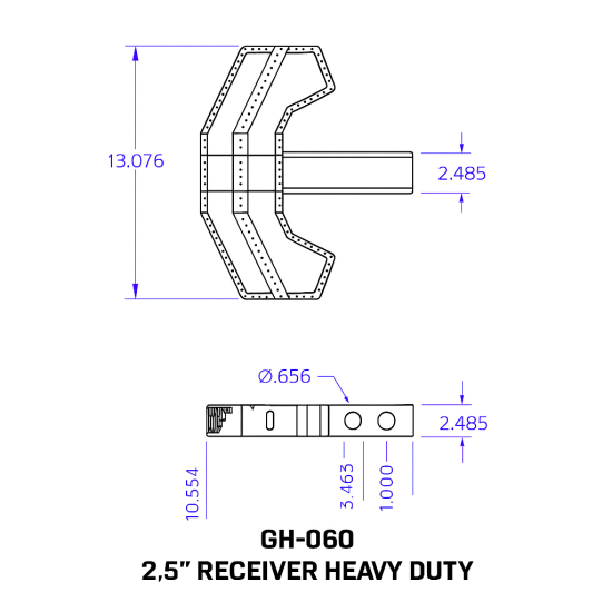GEN-Y Serrated Hitch Step for 2.5-Inch Receiver Boot Scraper GEN-Y serrated hitch step fits 2.5-inch receiver heavy-duty boot scraper