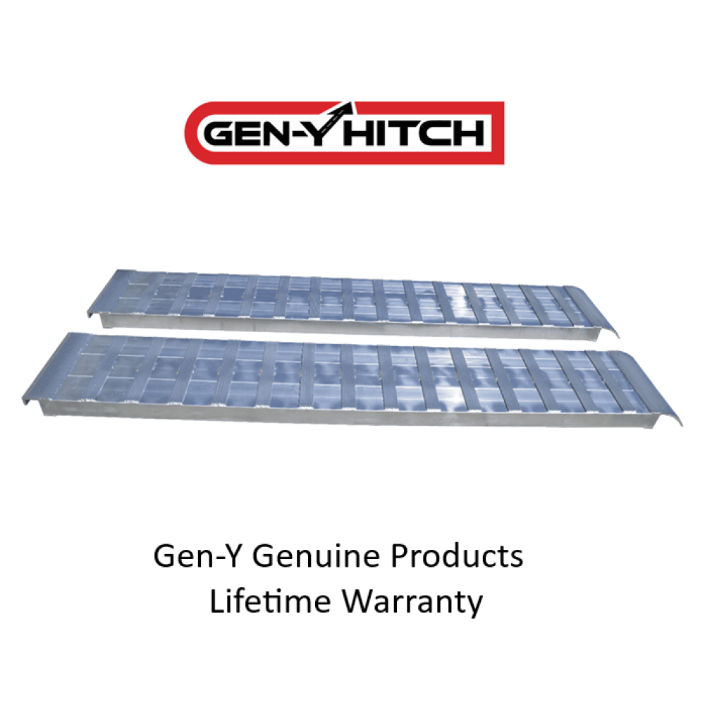 GEN-Y 8 Ft Heavy Duty Aluminum Ramps – 15" x 96", 7,000 lb per Ramp GEN-Y Hitch 8 Ft Extreme Duty Aluminum Loading Ramps Set – 15x96, 7K lb Capacity Each