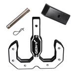 GEN-Y Hulk Tow Hook and Hitch Step Combo with GH0071 Reducer Sleeve – 16,000 lb Capacity GEN-Y Hulk 16K Tow Hook and Hitch Step with 2" Receiver, White Finish, Reducer Sleeve Included