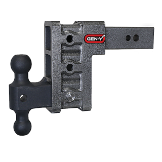 GEN-Y Mega-Duty 32K 6″ Drop Adjustable Dual-Ball Trailer Hitch 3″ Receiver GEN-Y Mega-Duty 32K 6 Inch Drop Adjustable Dual-Ball Trailer Hitch 3 Inch Receiver