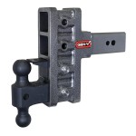 GEN-Y Mega-Duty 32K 3″ Offset Shank Adjustable Drop Hitch with Pintle Lock & Dual-Ball GEN-Y Mega-Duty 32K adjustable drop hitch with 3″ offset shank, 3″ rise, 6″ drop, pintle lock & dual-ball mount