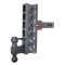 GEN-Y Mega-Duty 16K adjustable drop & rise trailer hitch with pintle lock and dual ball mount