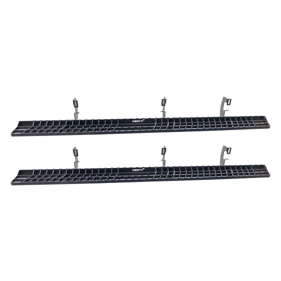 GEN-Y Running Boards – Heavy-Duty Truck Steps for Ford F-Series Crew Cab GEN-Y Running Boards for Ford F-150 F-250 F-350 Crew Cab – Black Steel Step Kit