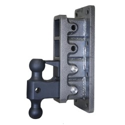 GEN-Y Mega-Duty 32K 2.5 Inch Bolt-On 9 Inch Drop Adjustable Trailer Hitch w/ Pintle Lock Dual-Ball 3.5K TW Heavy Duty Truck TJ-GH-3024 GH-0161 GH-0162