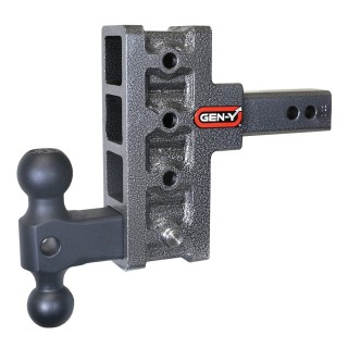 GEN-Y Mega-Duty 10K Adjustable Drop/Rise Hitch Dual-Ball GEN-Y Mega-Duty 10K Adjustable Drop Hitch Dual-Ball 2.5in Rise 5in Drop
