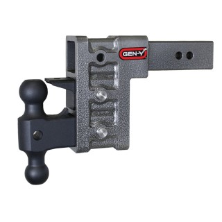 GEN-Y Mega-Duty 21K 6″ Drop Adjustable Trailer Hitch Dual-Ball Mount Pintle Lock GEN-Y Mega-Duty 21K adjustable trailer hitch 6 inch drop dual-ball pintle lock