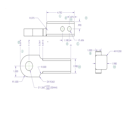 GEN-Y Australian 4,500 KG 2-inch shank tongue and ball mount with 32 mm hole