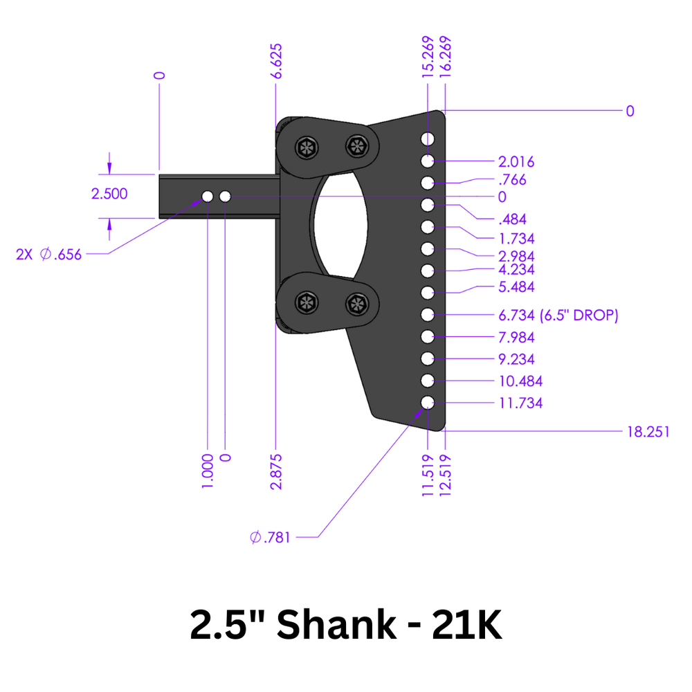 GEN-Y BOSS Torsion-Flex 11″ Drop/Rise Hitch Shank for 2.5″ Receiver Gen-Y BOSS Torsion-Flex Weight Distribution Hitch Shank 11″ Drop Rise for 2.5″ Receiver