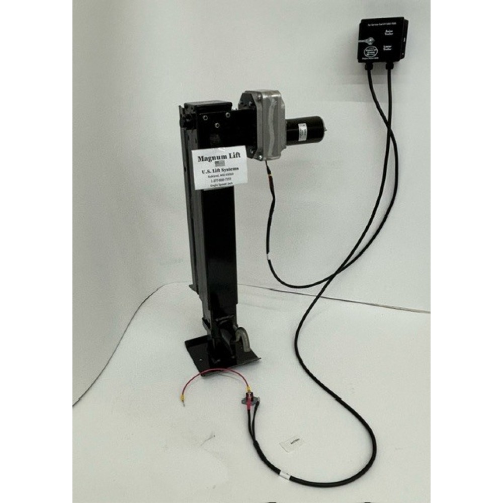 Magnum Lift Systems heavy-duty electric jack conversion kit for trailers, converts manual jacks to electric power