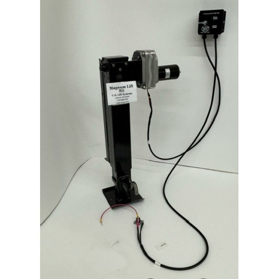 Magnum Lift Systems heavy-duty electric jack conversion kit for trailers, converts manual jacks to electric power