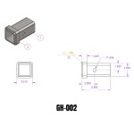 GEN‑Y Steel Receiver Combo Bar 2×5.5 with 3/4″ Collar Weld‑On Tube GEN‑Y 2 x 5.5 Steel Receiver Combo Bar with 3/4 Collar Weld‑On Tube