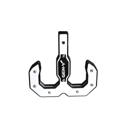 Gen-Y Hulk 16K Double Tow Hook and Hitch Step For 2" Receiver Black/White 16K Towing Capacity GH-0069-W