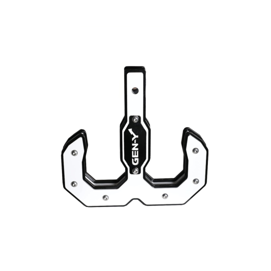 GEN-Y Hulk 16K Tow Hook Hitch Step 2" Receiver White Heavy Duty GH-0069-W GEN-Y Hulk 16K Double Tow Hook and Hitch Step White for 2" Receiver