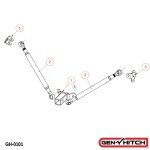 GEN-Y Stabilizer Bracket Kit for 2" Receiver Drop Hitch GH0100-1 GEN-Y Hitch Replacement Bracket Kit for Adjustable Stabilizer Bar 2 Inch Receiver